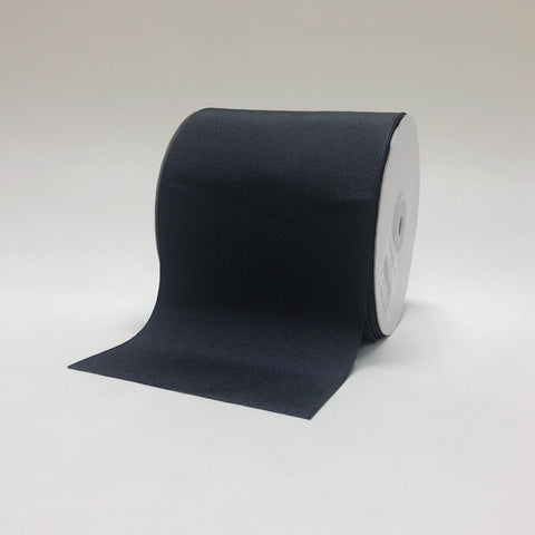 Black - Grosgrain Ribbon Solid Color - ( W: 4 Inch | L: 25 Yards ) FuzzyFabric - Wholesale Ribbons, Tulle Fabric, Wreath Deco Mesh Supplies