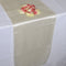 Ivory - 12 x 108 inch Satin Table Runner FuzzyFabric - Wholesale Ribbons, Tulle Fabric, Wreath Deco Mesh Supplies