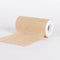 Tan - Faux Burlap Roll ( W: 6 Inch | L: 10 Yards ) FuzzyFabric - Wholesale Ribbons, Tulle Fabric, Wreath Deco Mesh Supplies