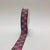 Brown with Pink - Square Design Grosgrain Ribbon ( 7/8 inch | 25 Yards ) FuzzyFabric - Wholesale Ribbons, Tulle Fabric, Wreath Deco Mesh Supplies