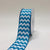 Turquoise - Chevron Design Grosgrain Ribbon ( 1-1/2 inch | 25 Yards ) FuzzyFabric - Wholesale Ribbons, Tulle Fabric, Wreath Deco Mesh Supplies