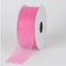 Hot Pink - Sheer Organza Ribbon - ( W: 7/8 Inch | L: 25 Yards ) FuzzyFabric - Wholesale Ribbons, Tulle Fabric, Wreath Deco Mesh Supplies