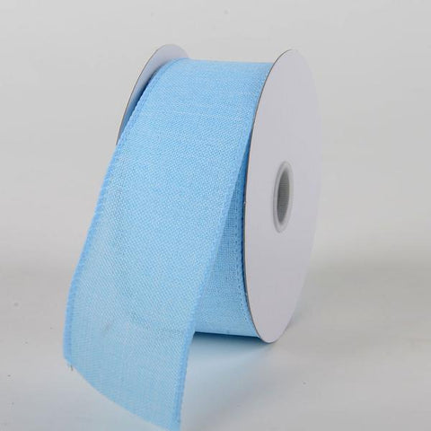 Light Blue - Canvas Ribbon - ( W: 1-1/2 inch | L: 10 Yards ) FuzzyFabric - Wholesale Ribbons, Tulle Fabric, Wreath Deco Mesh Supplies