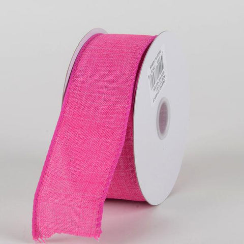 Fuchsia  - Canvas Ribbon - ( W: 1-1/2 inch | L: 10 Yards ) FuzzyFabric - Wholesale Ribbons, Tulle Fabric, Wreath Deco Mesh Supplies