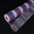 Flag - Poly Deco Mesh Wrap with Laser Mono Stripe ( 10 Inch x 10 Yards ) FuzzyFabric - Wholesale Ribbons, Tulle Fabric, Wreath Deco Mesh Supplies