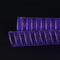 Purple with Gold Lines - Deco Mesh Eyelash Metallic Design ( 21 Inch x 10 Yards ) FuzzyFabric - Wholesale Ribbons, Tulle Fabric, Wreath Deco Mesh Supplies