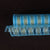 Turquoise - Deco Mesh Eyelash Metallic Stripes (10 Inch x 10 Yards) FuzzyFabric - Wholesale Ribbons, Tulle Fabric, Wreath Deco Mesh Supplies