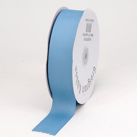 Antique Blue - Grosgrain Ribbon Solid Color  - ( 1/4 inch | 50 Yards ) FuzzyFabric - Wholesale Ribbons, Tulle Fabric, Wreath Deco Mesh Supplies