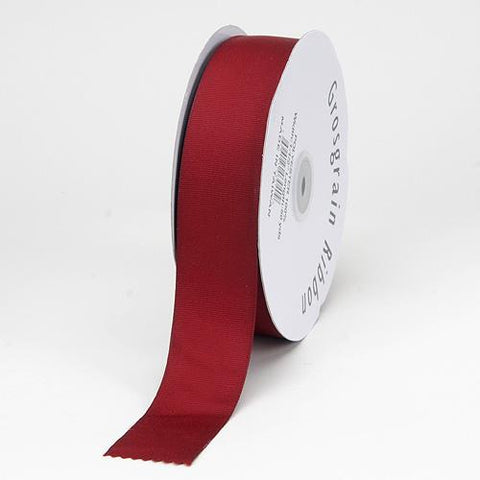 Burgundy - Grosgrain Ribbon Solid Color - ( W: 3 Inch | L: 25 Yards ) FuzzyFabric - Wholesale Ribbons, Tulle Fabric, Wreath Deco Mesh Supplies