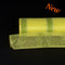 Yellow with Green Lines - Christmas Mesh Wraps ( 21 Inch x 10 Yards ) FuzzyFabric - Wholesale Ribbons, Tulle Fabric, Wreath Deco Mesh Supplies