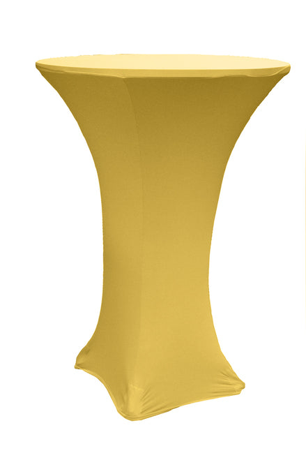 Gold - 36" Dia. Spandex Cocktail Tablecloths