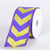 Purple with Yellow Chevron Print Satin Ribbon - ( W: 2-1/2 Inch | L: 10 Yards ) FuzzyFabric - Wholesale Ribbons, Tulle Fabric, Wreath Deco Mesh Supplies