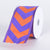 Purple with Orange Chevron Print Satin Ribbon - ( W: 2-1/2 Inch | L: 10 Yards ) FuzzyFabric - Wholesale Ribbons, Tulle Fabric, Wreath Deco Mesh Supplies
