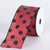 Red with Black Dots Satin Polka Dot Ribbon Wired - ( W: 2-1/2 Inch | L: 10 Yards ) FuzzyFabric - Wholesale Ribbons, Tulle Fabric, Wreath Deco Mesh Supplies