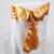 Gold - 6 x 106 inch Satin Chair Sash ( 10 Piece ) FuzzyFabric - Wholesale Ribbons, Tulle Fabric, Wreath Deco Mesh Supplies