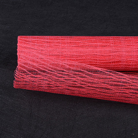 Red - Twine Mesh Wrap ( 21 Inch x 6 Yards ) FuzzyFabric - Wholesale Ribbons, Tulle Fabric, Wreath Deco Mesh Supplies