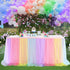 Birthday Party Tulle Tutu Table Skirt Decorations for Baby Shower