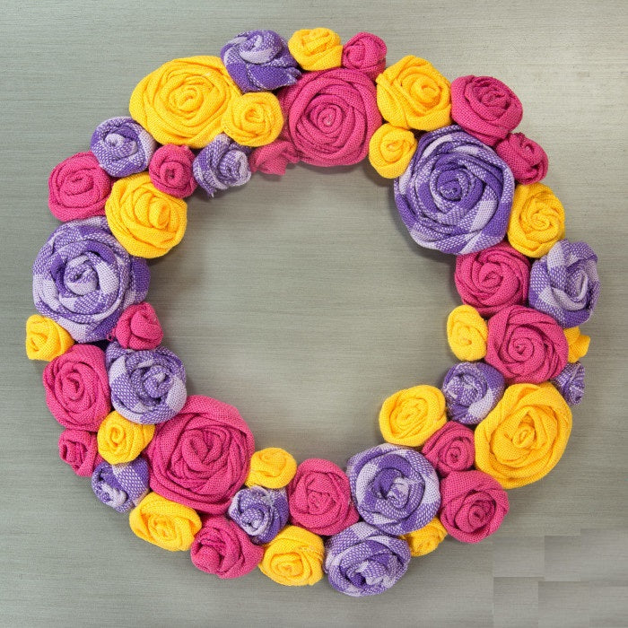 Making Ribbon Rose Wreath Ideas - Tutorial!
