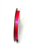 Shocking Pink with Gold Edge Satin Ribbon Lurex Edge - ( W: 3/8 Inch | L: 50 Yards )