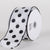 Satin Polka Dot Ribbon Wired White with Black Dots ( W: 2-1/2 inch | L: 10 Yards ) FuzzyFabric - Wholesale Ribbons, Tulle Fabric, Wreath Deco Mesh Supplies