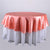 Coral - 70 inch Satin Round Tablecloths FuzzyFabric - Wholesale Ribbons, Tulle Fabric, Wreath Deco Mesh Supplies