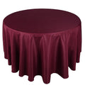 Burgundy - 108 Inch Polyester Round Tablecloths FuzzyFabric - Wholesale Ribbons, Tulle Fabric, Wreath Deco Mesh Supplies