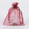 Burgundy  - Organza Bags - ( 4 x 5 Inch - 10 Bags ) FuzzyFabric - Wholesale Ribbons, Tulle Fabric, Wreath Deco Mesh Supplies