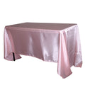 Light Pink - 60 x 126 inch Satin Rectangle Tablecloths FuzzyFabric - Wholesale Ribbons, Tulle Fabric, Wreath Deco Mesh Supplies