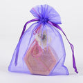 Purple - Organza Bags - ( 6x15 Inch - 10 Bags ) FuzzyFabric - Wholesale Ribbons, Tulle Fabric, Wreath Deco Mesh Supplies