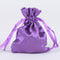 Purple - Satin Bags - ( 3x4 Inch - 10 Bags ) FuzzyFabric - Wholesale Ribbons, Tulle Fabric, Wreath Deco Mesh Supplies
