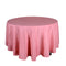 Coral - 120 Inch Polyester Round Tablecloths FuzzyFabric - Wholesale Ribbons, Tulle Fabric, Wreath Deco Mesh Supplies