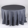 Charcoal - 120 Inch Polyester Round Tablecloths FuzzyFabric - Wholesale Ribbons, Tulle Fabric, Wreath Deco Mesh Supplies