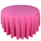 Fuchsia - 120 Inch Polyester Round Tablecloths FuzzyFabric - Wholesale Ribbons, Tulle Fabric, Wreath Deco Mesh Supplies