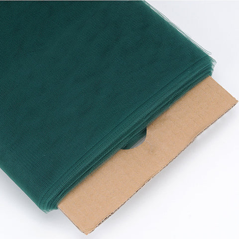 Hunter Green - 54 Inch by 40 Yards (120 ft.) Tulle Fabric Bolt FuzzyFabric - Wholesale Ribbons, Tulle Fabric, Wreath Deco Mesh Supplies