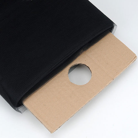 Black - 54 Inch by 40 Yards (120 ft.) Tulle Fabric Bolt FuzzyFabric - Wholesale Ribbons, Tulle Fabric, Wreath Deco Mesh Supplies