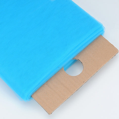 Turquoise - 54 Inch by 40 Yards (120 ft.) Tulle Fabric Bolt FuzzyFabric - Wholesale Ribbons, Tulle Fabric, Wreath Deco Mesh Supplies