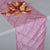 Pink - 12 x 108 inch Pintuck Satin Table Runners FuzzyFabric - Wholesale Ribbons, Tulle Fabric, Wreath Deco Mesh Supplies