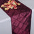 Burgundy - 12 x 108 inch Pintuck Satin Table Runners FuzzyFabric - Wholesale Ribbons, Tulle Fabric, Wreath Deco Mesh Supplies