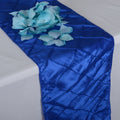 Royal - 12 x 108 inch Pintuck Satin Table Runners FuzzyFabric - Wholesale Ribbons, Tulle Fabric, Wreath Deco Mesh Supplies