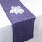 Purple - 12 x 108 Inch Duchess Sequin Table Runners FuzzyFabric - Wholesale Ribbons, Tulle Fabric, Wreath Deco Mesh Supplies