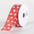 Satin Polka Dot Ribbon Wired Red with White Dots ( W: 1-1/2 inch | L: 10 Yards ) FuzzyFabric - Wholesale Ribbons, Tulle Fabric, Wreath Deco Mesh Supplies