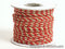 3mm Red with Gold Petite Metallic Cord FuzzyFabric - Wholesale Ribbons, Tulle Fabric, Wreath Deco Mesh Supplies