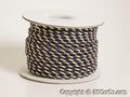 3mm Navy Blue with Gold Petite Metallic Cord FuzzyFabric - Wholesale Ribbons, Tulle Fabric, Wreath Deco Mesh Supplies