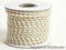 3mm White With Gold Petite Metallic Cord FuzzyFabric - Wholesale Ribbons, Tulle Fabric, Wreath Deco Mesh Supplies
