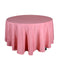 Coral - 132 Inch Polyester Round Tablecloths FuzzyFabric - Wholesale Ribbons, Tulle Fabric, Wreath Deco Mesh Supplies