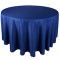 Navy Blue - 132 Inch Polyester Round Tablecloths FuzzyFabric - Wholesale Ribbons, Tulle Fabric, Wreath Deco Mesh Supplies