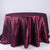 Burgundy - 132 inch Pintuck Satin Round Tablecloths FuzzyFabric - Wholesale Ribbons, Tulle Fabric, Wreath Deco Mesh Supplies