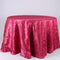 Fuchsia - 132 inch Pintuck Satin Round Tablecloths FuzzyFabric - Wholesale Ribbons, Tulle Fabric, Wreath Deco Mesh Supplies