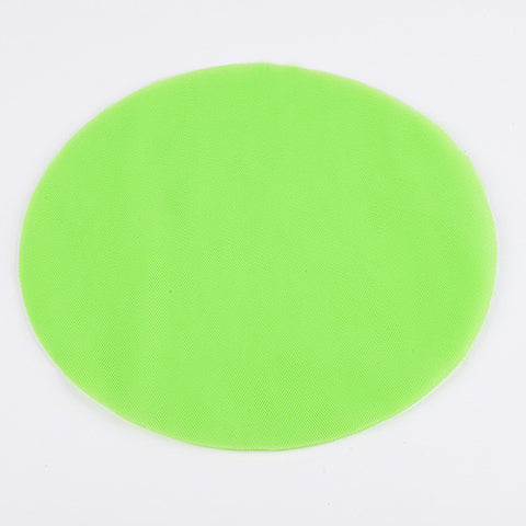 Apple Green Premium Tulle Circle - ( 9 inch | 25 Pieces ) FuzzyFabric - Wholesale Ribbons, Tulle Fabric, Wreath Deco Mesh Supplies