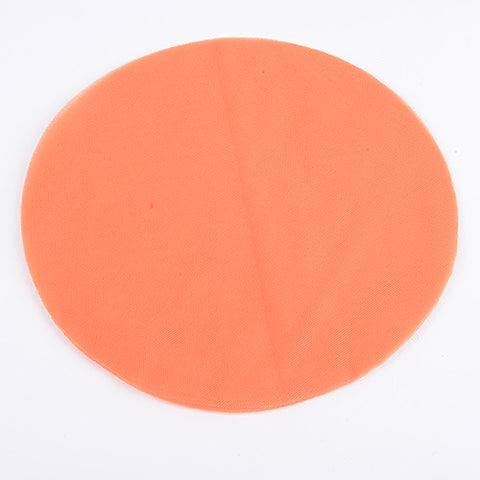 Orange Premium Tulle Circle - ( 9 inch | 25 Pieces ) FuzzyFabric - Wholesale Ribbons, Tulle Fabric, Wreath Deco Mesh Supplies